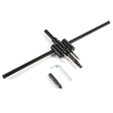 Imagem de Cortador de furo circular ajustável, ferramenta de perfuração de madeira, design plano 40mm 300mm para corte de metais leves e plásticos para trabalhar madeira