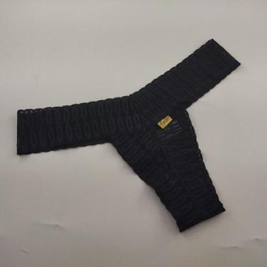 Imagem de Tanga sem Viés em Renda Cor:PretoTamanho:M - Minha Calcinha, Preto, M