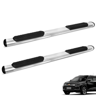 Imagem de Estribo Lateral Oval Tracker 2020 a 2025 Aço Carbono Cromado