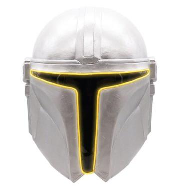 Imagem de Máscara de cosplay com iluminação LED e capacete M-andalorianss - yiwe