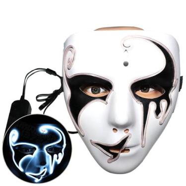 Imagem de Máscara Wockee Z Full Face LED Luminous Cosplay Costume Pr - yiweisai