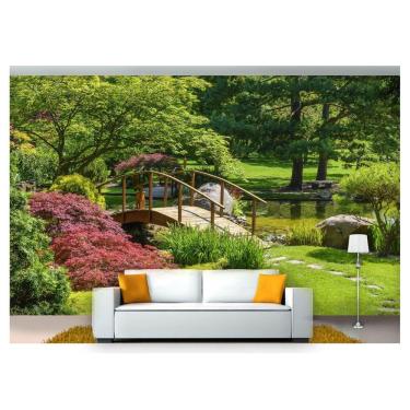 Imagem de Papel De Parede Jardim Japonês Árvore 3D Jjp01