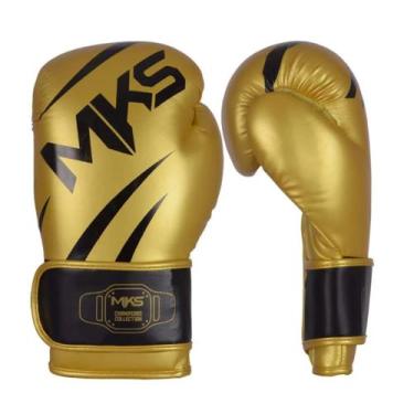 Imagem de Luva de Boxe MKS Champions III 14oz, Dourado