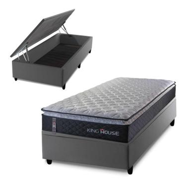 Imagem de Cama Box Baú Solteiro 88x188 Dakota Espuma D33 King House