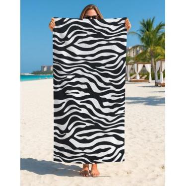 Imagem de Toalha Banho E Praia Estampa Abstrata Moderna Macia Confort - Use Thuc