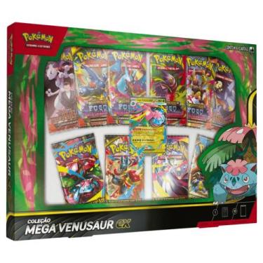Imagem de Pokémon Coleção Mega Venusaur Ex 61 Cartas 10121 35877 - Copag
