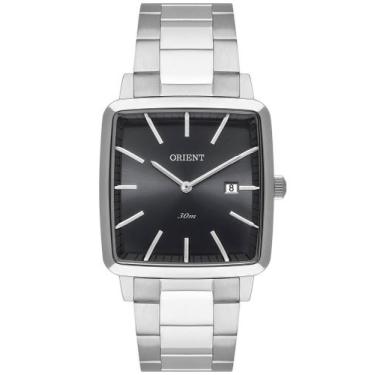 Imagem de Relógio ORIENT masculino preto prata quadrado GBSS1056 G1SX