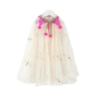 Imagem de Capa de Princesa para Meninas - Fantasia Infantil com Lantejoulas para