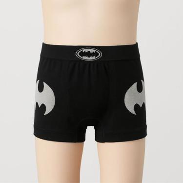 Imagem de Cueca Boxer Infantil em Poliéster Estampas Heróis - Altomax, G, Preto