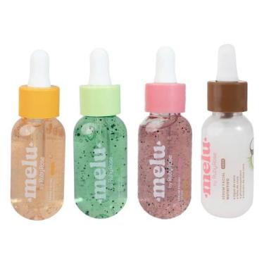 Imagem de Kit com 4 Sérum Melu by Ruby Rose Hidratante Antioxidante Nutritivo e 