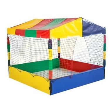 Imagem de Piscina de Bolinhas Nacional Premium Quadrada Infantil 1,50m Rotoplay 