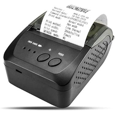 Imagem de Impressora de recibos Bluetooth, mini impressora térmica para pontos de venda de 58 mm Impressora de notas pessoais portátil de 2 polegadas para vendas em restaurantes e varejo compatível com Android