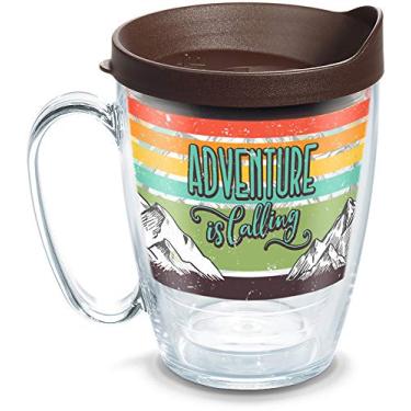 Imagem de Tervis Copo isolado de parede dupla Adventure is Calling Made in USA, caneca de 473 ml, transparente