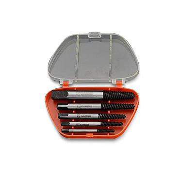 Imagem de Edward Tools Conjunto de 5 peças de extrator de parafusos e parafusos – Aço Cr-Mo endurecido para facilitar a remoção de parafusos danificados – Inclui 5 tamanhos – Remove parafusos Allen, parafusos de máquina, parafusos sextavados, parafusos de metal
