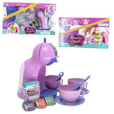 Imagem de Kit Cozinha Infantil Cafeteira Com Capsula Brinquedo Menina - Zuca Toy