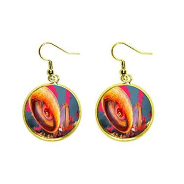 Imagem de Playground Ferris Wheel Orgy Joy Brinco com pingente dourado joia feminina