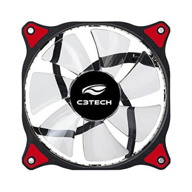 Imagem de Cooler Fan C3Tech F7L130RD Storm 12cm - Com iluminação Led Vermelho 30Led Rolamento FDB 12v 1200RPM