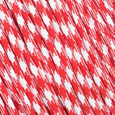 Imagem de Corda de paraquedas West Coast 10 25 50 e 100 pés Hanks e 250 300 1000 carretéis Winder & Buckle Options Tipo III 7 fios 550 cordão paraquedas muitas cores - maior seleção de corda de paraquedas, Strawberry Fields, 100 Feet & 10 3/8" Black Buckles