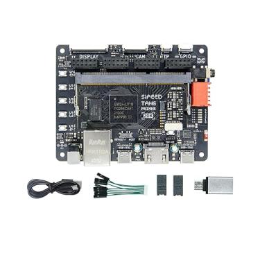 Imagem de Sipeed Tang Primer 20K Gowin GW2A FPGA GoAI Kit de placa de desenvolvimento Sistema mínimo com interface DSP LvDs e recursos BSRAM integrados 1GB DDR3 e PMIC executando código RISC-V