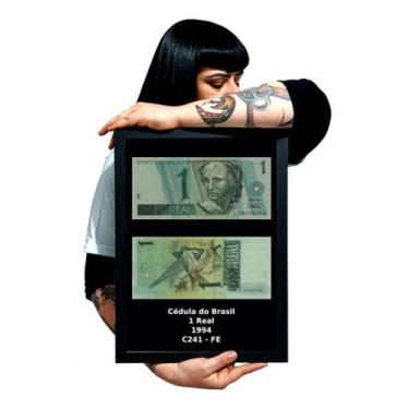 Imagem de Quadro Decorativo Nota De 1 Real 1994 Exclusivo Numismatica - Fanarte
