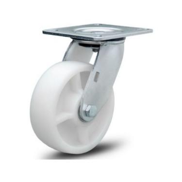 Imagem de Rodizio 6x2 C/placa Roda De Nylon C/ Rolamento 450 Kg