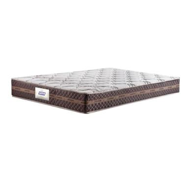 Imagem de Cama Box Casal Molas Ensacadas Espuma D20 Gazin Flora 138x188x49cm Poliester Bordado Marrom