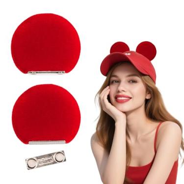 Imagem de zhezesmila Magnetic Mouse Ears for Cap Hat Beret Bucket Hat - 3.5'' Clip Mouse Ears for Boys Girls Head Accessories