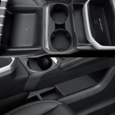 Imagem de CDEFG 3 peças para 2025 2026 GMC Terrain Center Console Organizer para 2025 2026 GMC Terrain Accessories Lower Console Organizer Storage Box & Cup Holder