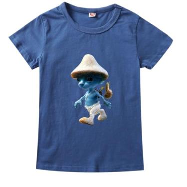 Imagem de Smurf Cat Kids Summer Camiseta de manga curta algodão bebê meninos moda roupas Wаnnnуwаn meninos roupas meninas camisetas tops 8T camisetas, B0, 14-15 Years