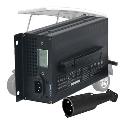 Imagem de Carregador de bateria para carrinho de golfe 48V 20A, Carregador de carrinho de golfe de 48 volts para Carregamento de bateria de chumbo-ácido,48V 20A with Club Car Plug