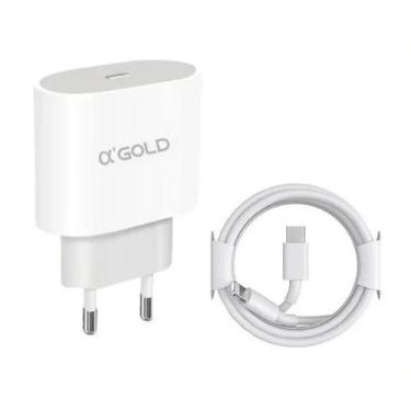 Imagem de Carregador 30w TURBO compatível com Iphone tipo C Lightning - A'Gold