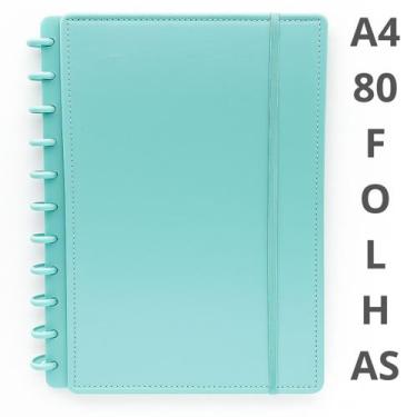 Imagem de Caderno argolado capa dura de material sintético A4 80 folhas pautadas