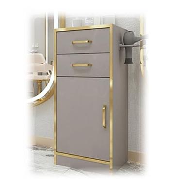 Imagem de AKALNNB Armário de armazenamento de estações de salão, carrinho de salão para cabeleireiro, estação de salão de beleza, para barbearias com 2 gavetas/1 armário (cor: rosa, tamanho: 35 x 30 x 80 cm