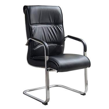 Imagem de Mesa de escritório de couro para computador, almofada dupla, arco de videogame, pé ergonômico para escritório, sala de reuniões