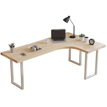 Imagem de Mesa de canto em forma de L para quartos, mesa de computador em forma de L, mesa de canto para jogos, mesa de estudo de laptop de canto grande, estação de trabalho para escritório em casa
