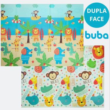 Imagem de Tapete Infantil De Atividades para Bebê TATAME Dupla Face Dobrável BUBA + Bolsa