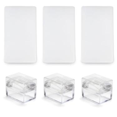 Imagem de Kit 3 Carimbos de Silicone + Raspador Francesinha Unhas