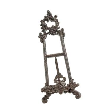 Imagem de IEUDNS Cavalete de exibição, suporte decorativo para livros, porta-retratos, organizador para livros de receitas e travessas, Marrom