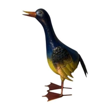Imagem de Whtkoph Estátua de Pato em Pé, Colorida E Criativa, Figura Decorativa para Pátio E Jardim, Uso Versátil, Estilo B