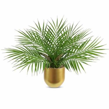Imagem de Palmeira artificial Briful 40 cm em vaso dourado