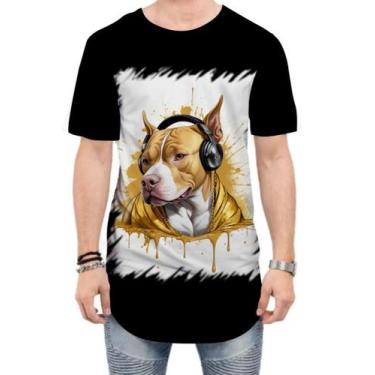 Imagem de Camiseta Longline Pitbull com Headphones 1, P