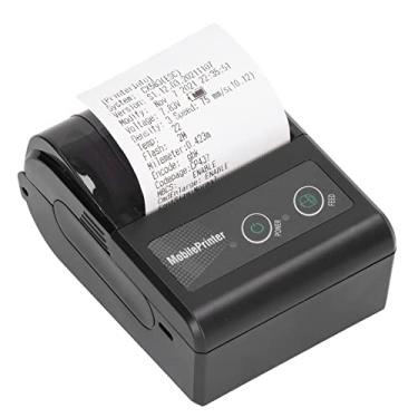 Imagem de Luqeeg Impressora térmica portátil de recibos, impressora de etiquetas Bluetooth de 57 mm, controle de smartphone USB, resolução de 200 dpi, máquina de impressão térmica com 1 rolo de papel