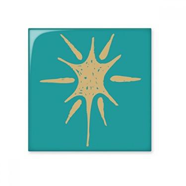 Imagem de Decalque brilhante de azulejo de cerâmica com padrão de arte abstrato de luz solar