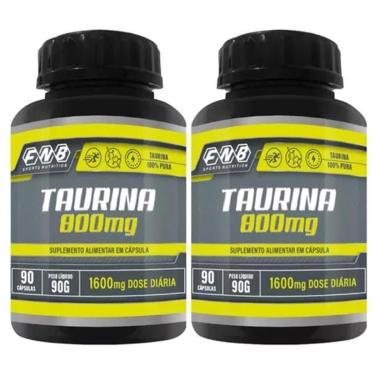 Imagem de 2x Taurina 100% Pura 90 Cápsulas 1600mg Dose - Flora Nativa do Brasil-Unissex