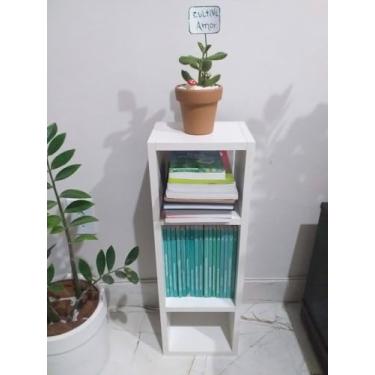 Imagem de Nicho com Divisórias, 60 cm, Branco, Organizador de Prateleira para Cozinha, Banheiro, Quarto, Sala