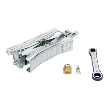 Imagem de EAZ LIFT Pente de roda resistente com chave catraca - Estabiliza seu caminhão prendendo pneus Tandem para evitar movimentos espaçados de 7,6 a 25,4 cm - Grande (44662)