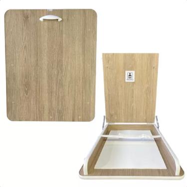 Imagem de Fraldário Vertical Amadeirado C/ Branco