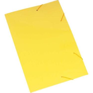 Imagem de Pasta ABA Elástica Papel Ofício Amarela - Pacote com 20 Unidades - Pol