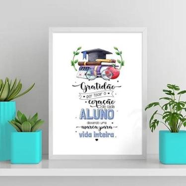 Imagem de Quadro Agradecimento Ao Professor 33X24Cm