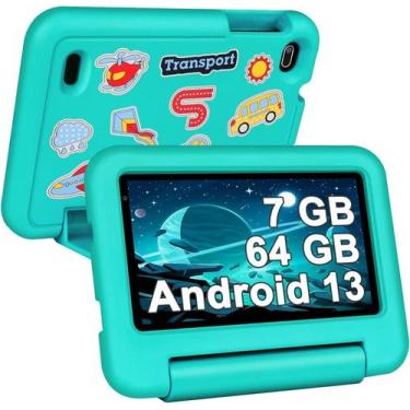 Imagem de Tablet Infantil SEBBE com Android 13 - 7" - 7GB RAM + 64GB ROM